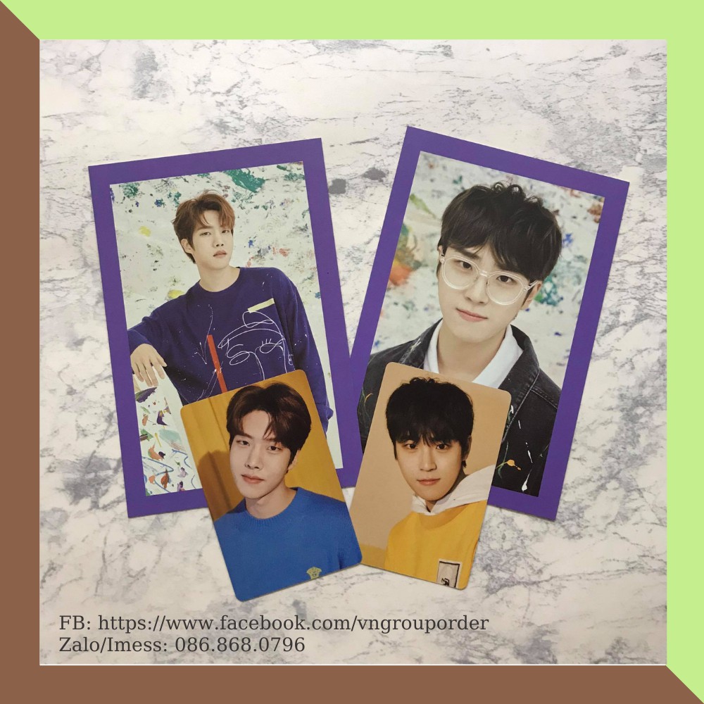 Ảnh photocard + postcard phiên bản Season Greeting 2021 Golden Child