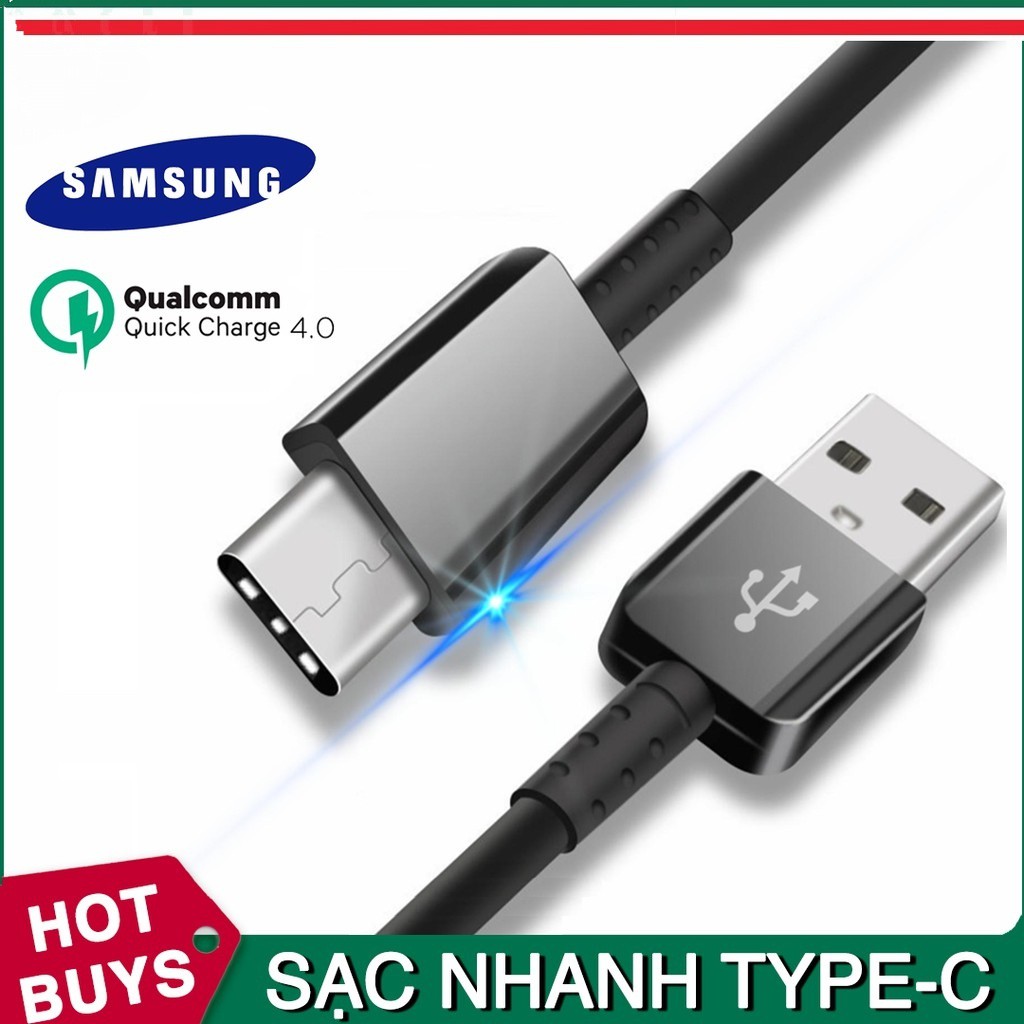 Cáp sạc USB Type C hỗ trợ sạc nhanh cho tất cả các dòng điện thoại Android có chuẩn kết nối USB Type C