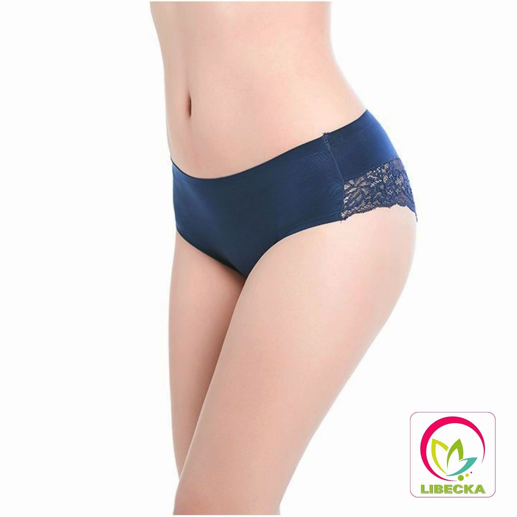 Quần lót nữ dễ thương gợi cảm su đúc thun lạnh phối ren kháng khuẩn cao cấp LIBECKA QLN34