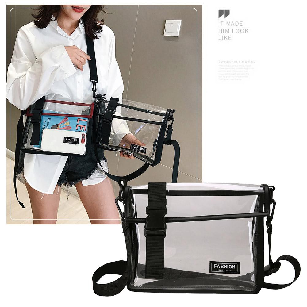 Túi đeo chéo nhựa PVC trong suốt thời trang cho nam nữ | BigBuy360 - bigbuy360.vn