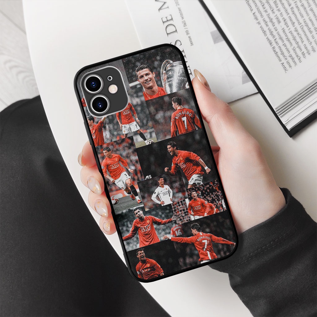 Ốp lưng ronaldo MU photo strip collage pro 13 11 12 promax 7 8 plus xs X Xr  FOO20222545