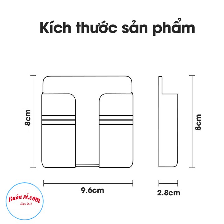 Kệ dán tường giá đỡ sạc điện thoại, điều khiển – Kệ dán tường giá đỡ có khe dây sạc hữu ích – Buôn rẻ 01387