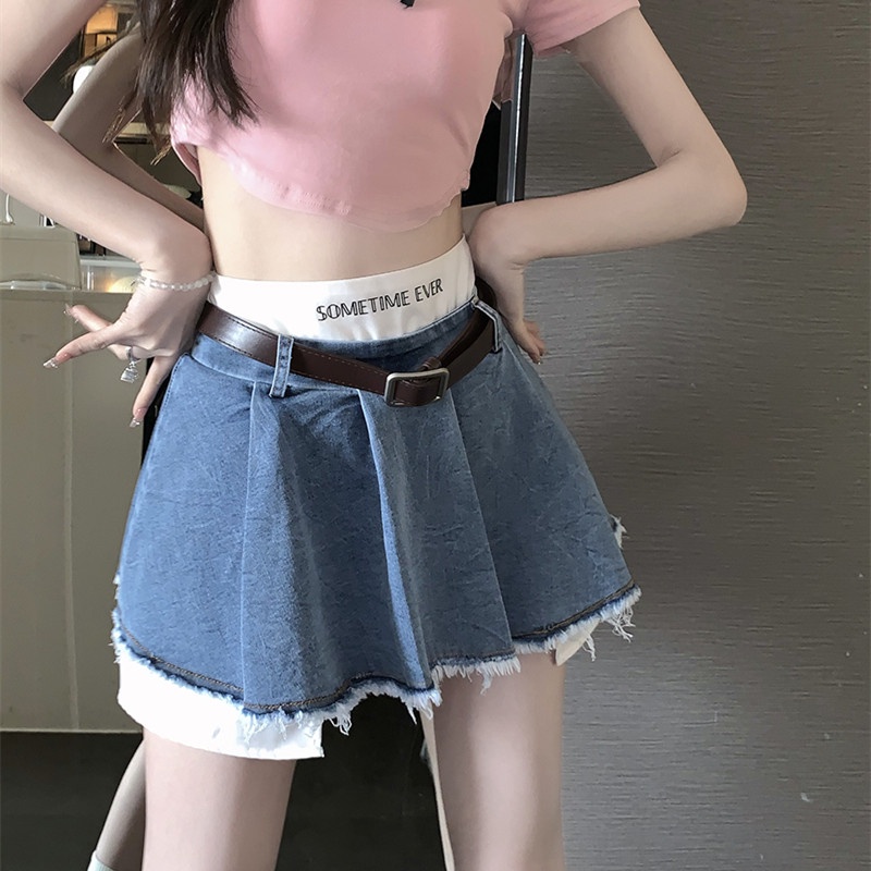 Chân Váy Denim Thiết Kế Độc Đáo Thời Trang Mùa Hè Quyến Rũ Cho Nữ