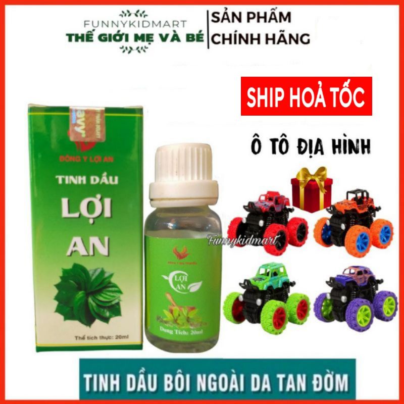 Tinh dầu Lợi an bôi ho, sổ mũi, khò khè cho bé - Chính hãng, date mới Tặng kèm quà - Tinh dầu trầu không lợi an