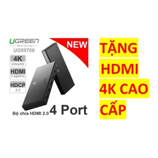Bộ Chia HDMI 2.0 4K 60Hz 1 Vào 4 Ra Ugreen 50708 Cao Cấp