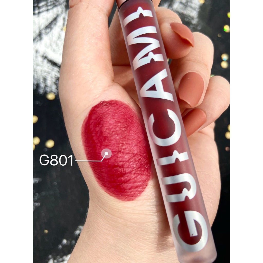 Son kem lì GUICAMI, Set 7 son kem Velvet Matte lip,bộ son học sinh