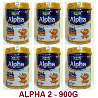 Bán sỉ - 179.301đ/lon - combo 06 - sữa bột dielac alpha 2 900g - vinamilk