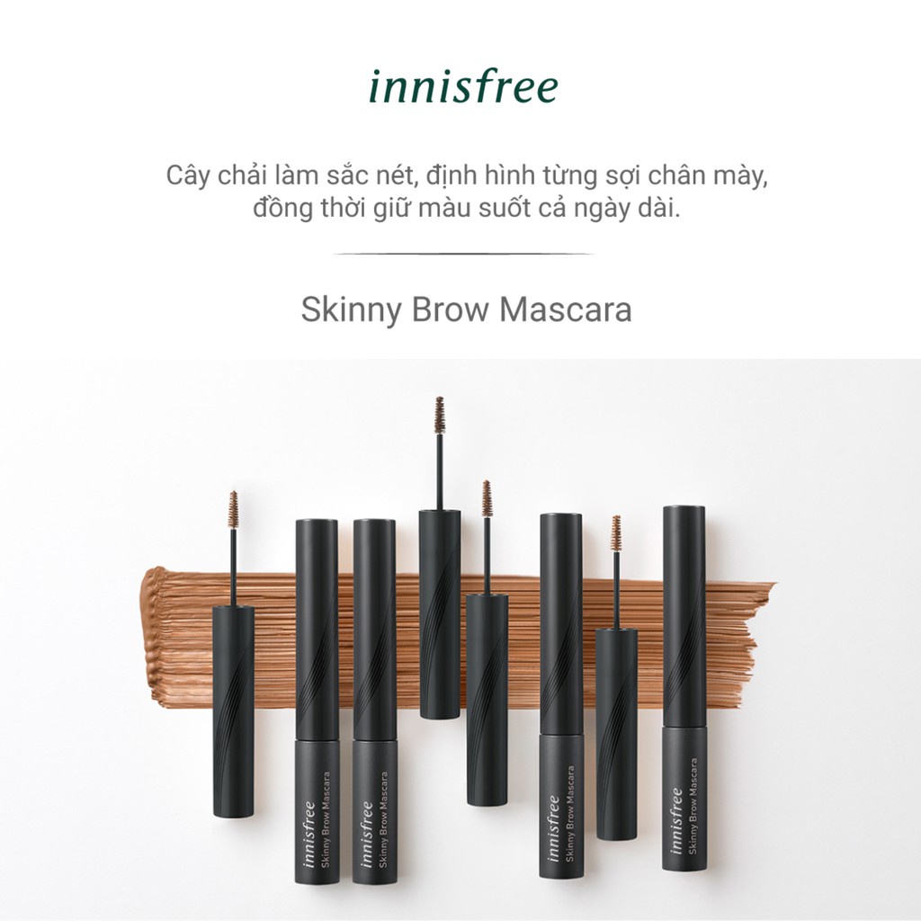 Mascara chân mày siêu mảnh innisfree Skinny Brow Mascara 4g