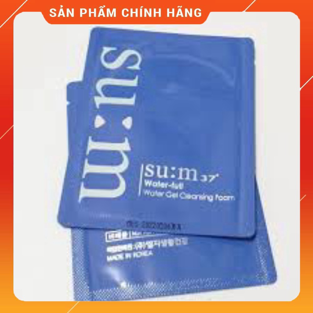 Gói sữa rửa mặt làm sạch sâu, giảm mụn kiềm dầu su:m37 Water full