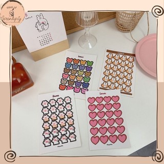 Sticker hình trái tim và chữ số