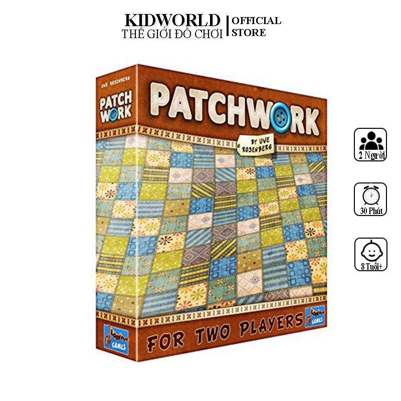 Board Game Patchwork Cuộc Chiến May Vá, Trò Chơi Đối Kháng 2 Người Chơi