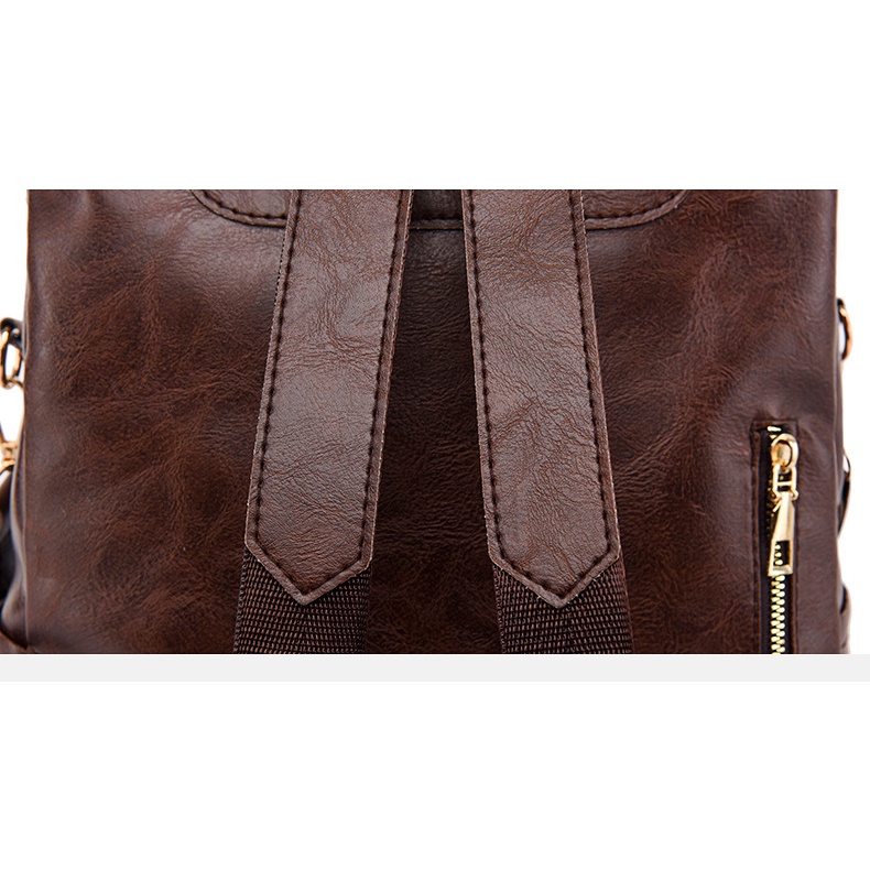 Balo vải da Chuwanglin thời trang phong cách vintage cao cấp