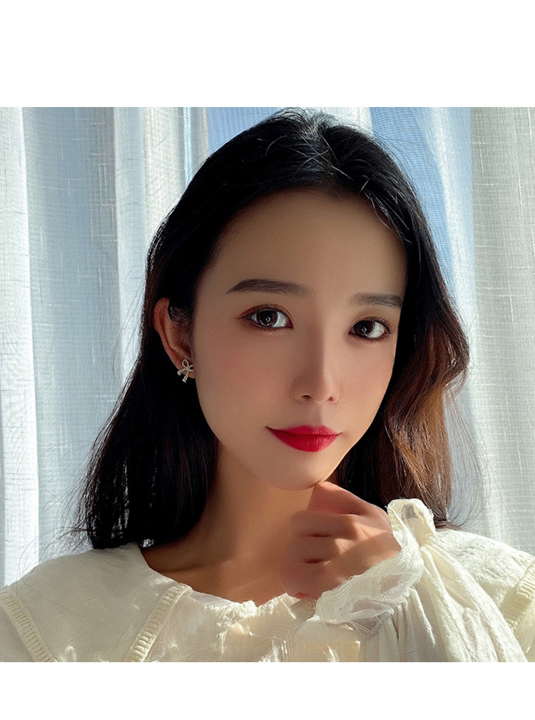 MOCHASHUBông Tai Hình Nơ Xinh Xắn Dành Cho Nữ
