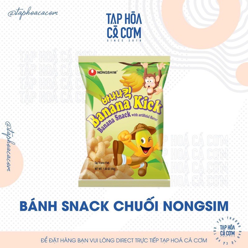 SNACK VỊ CHUỐI NONGSHIM. - Ăn vặt Tạp Hoá Cá Cơm