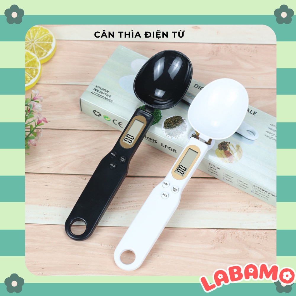 Cân điện tử tiểu ly dạng thìa đo lường chuẩn xác từ 500g/0.1 LABAMO DC09
