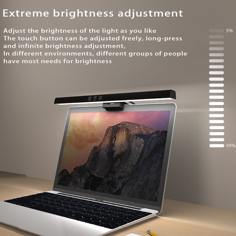 Đèn Đọc Sách Dạng Kẹp Chữ E Siêu Bền Tiện Dụng Cho Laptop