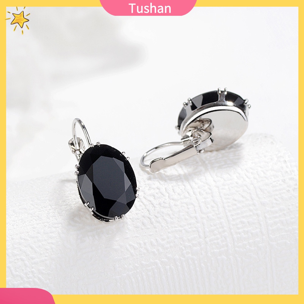 Khuyên tai nữ đính đá dáng dài phong cách thời trang