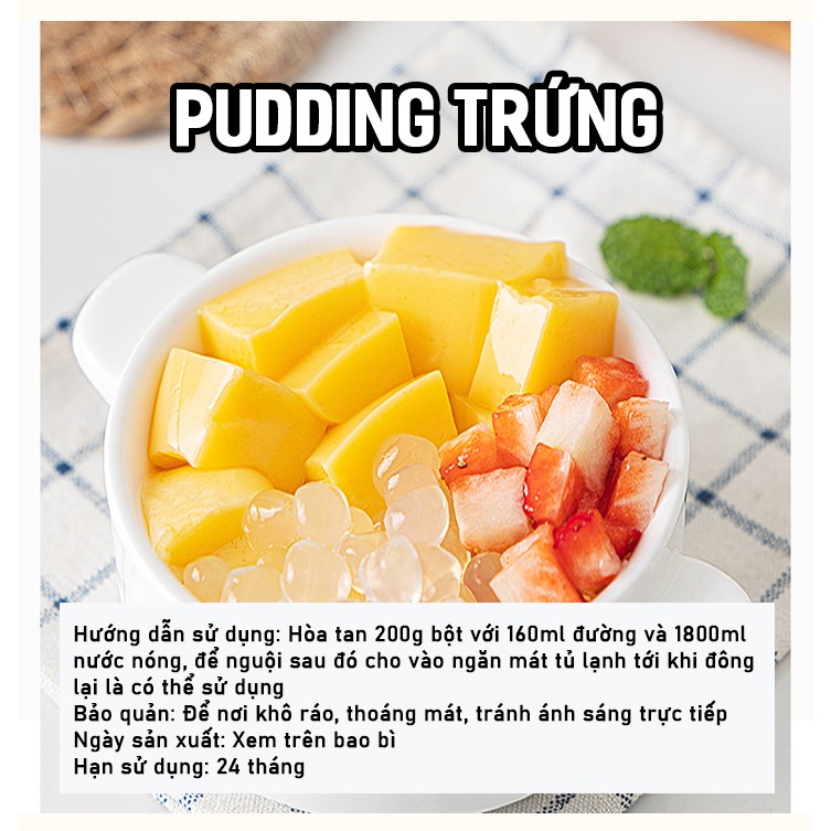Pudding trứng phô mai