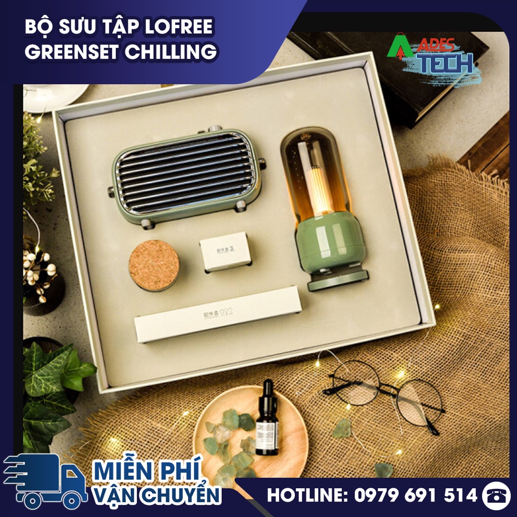 Bộ sưu tập Lofree Greenset Chilling - Đèn Chilling Lofree/Loa Bluetooth Lofree/Hộp Đá Thơm Aroma