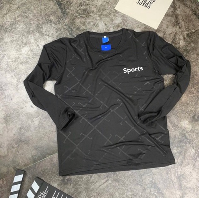 Áo thể thao tay dài💖FREESHIP💖áo thun dài tay ép vân