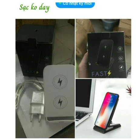 Sạc Không Dây N700 cho iphone 8 X XR XS Max Samsung S8 S9 S10 Note 8 10w  tặng  pin du phòng  5000mah