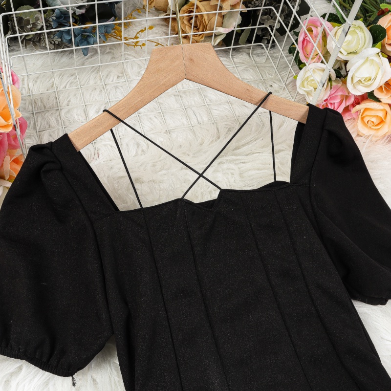 Đầm Dáng Ôm Chiết Eo Phong Cách Retro Pháp Thời Trang Mùa Hè Dành Cho Nữ Có Size Lớn