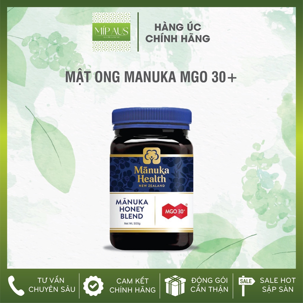 Mật ong Manuka - Honey Manuka Health MGO 30+ New Zealand Hộp 500g