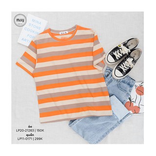 Áo phông oversize kẻ  #9010