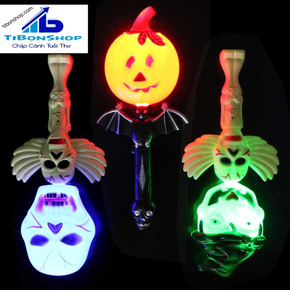 Cây Đũa Phép Kinh Dị  Đèn,Cười Âm Thanh -Đồ chơi Halloween
