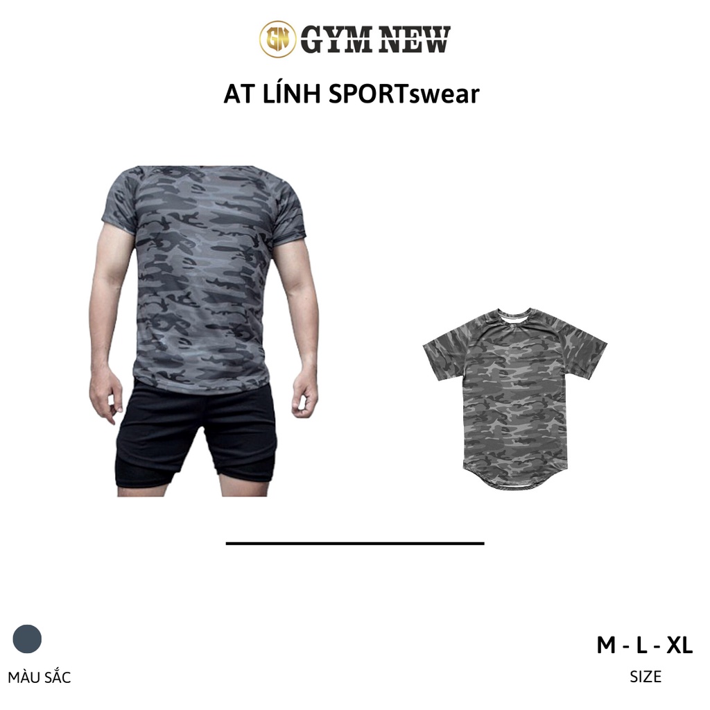 Áo thun nam rằn ri lính thể thao - AT
