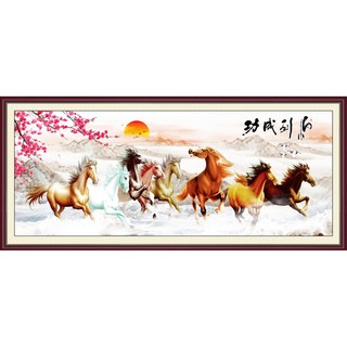 Tranh dán tường VTC Mã đáo thành công LunaTM-0191K kim sa