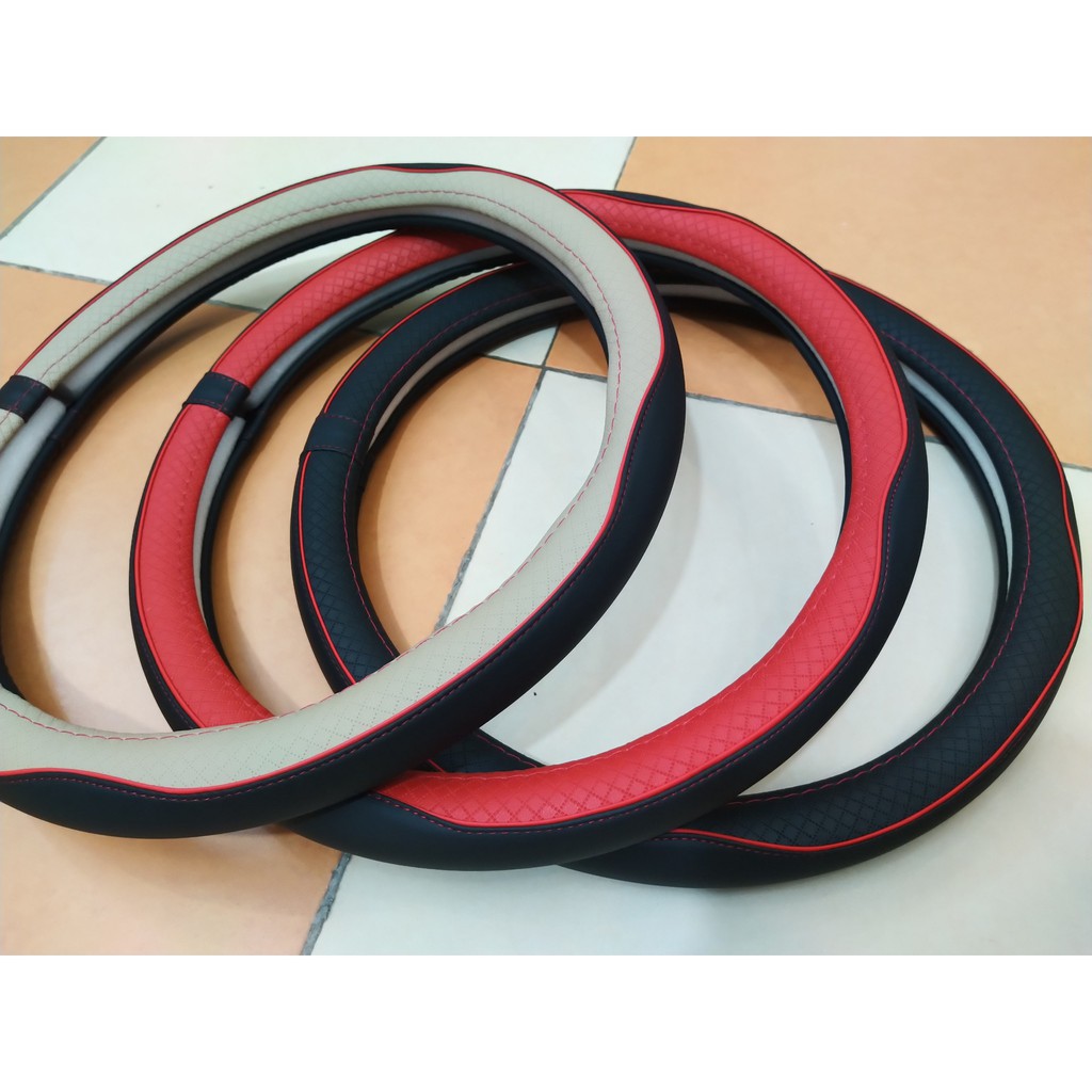 Bọc vô lăng, Bao tay lái cao cấp 148 cho xe ô tô, ảnh thật sản phẩm