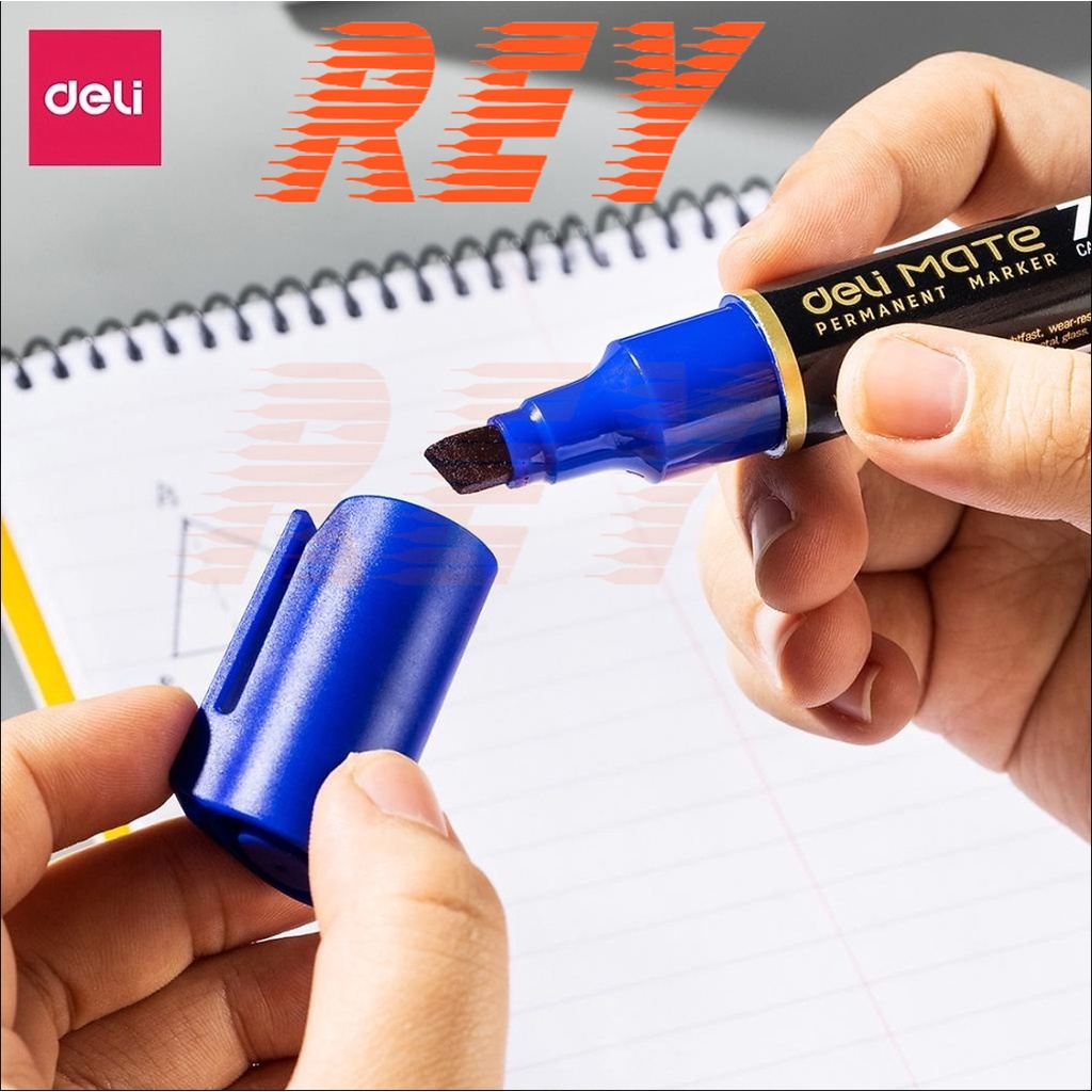 Bút lông dầu cây to 2 đầu viết thùng không bôi được Mate U72 Deli