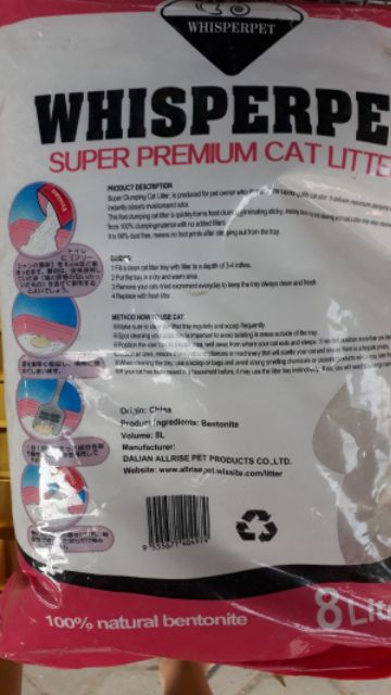 Giá sập 8 lit cat vệ sinh cho mèo wissper chính hãng