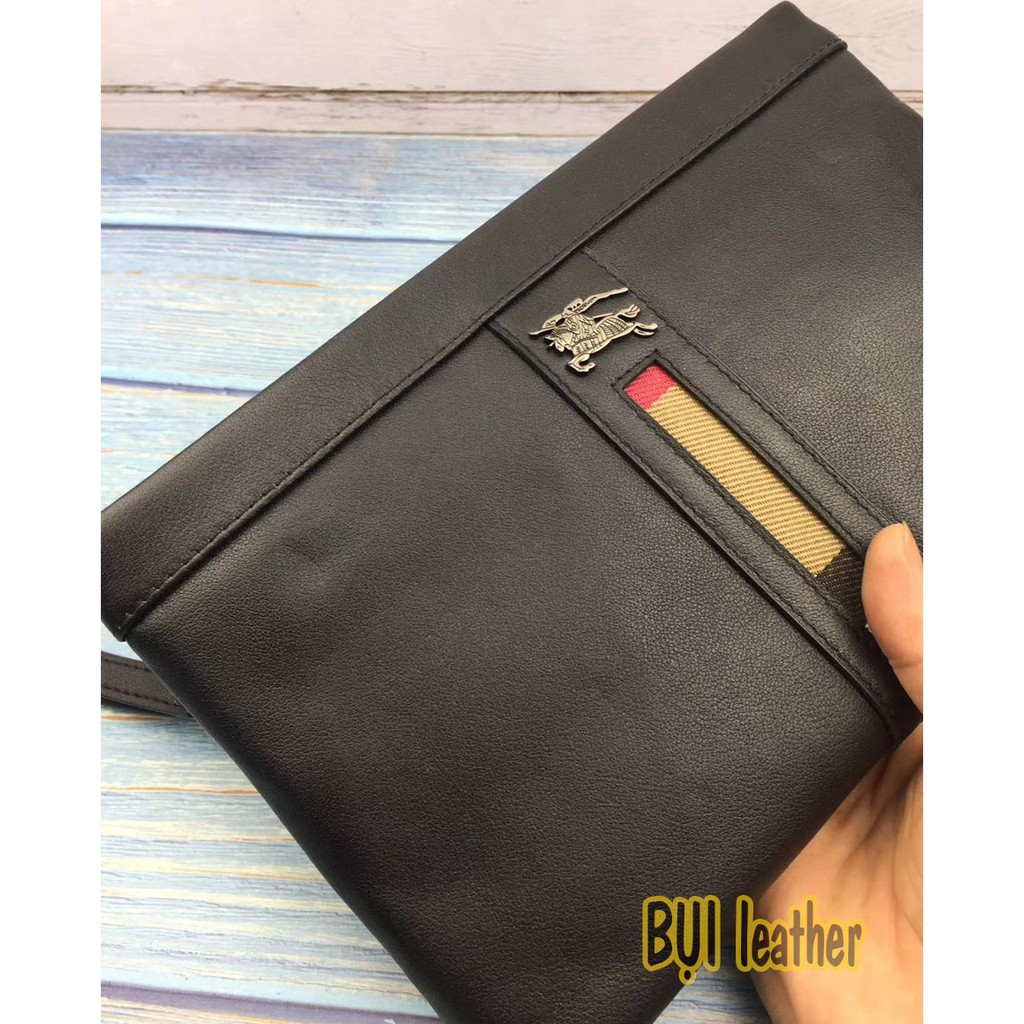 Ví cầm tay nam da bò cao cấp M108- Clutch nam da thật- BH 24tháng-đầy đủ hộp (CÓ VIDEO) | BigBuy360 - bigbuy360.vn