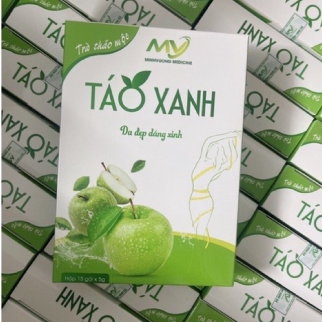 Trà táo xanh trà thảo mộc hỗ trợ giảm cân hiệu quả đẹp da đẹp dáng