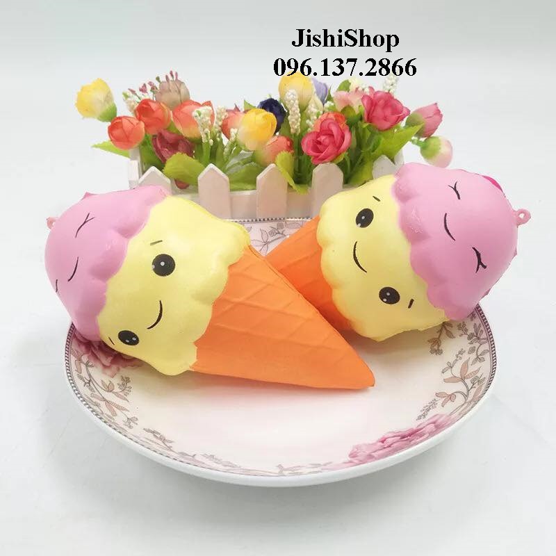 Squishy Ice cream cone(Squishy Kem ốc quế ) |shopee. Vn\Shopgiayred