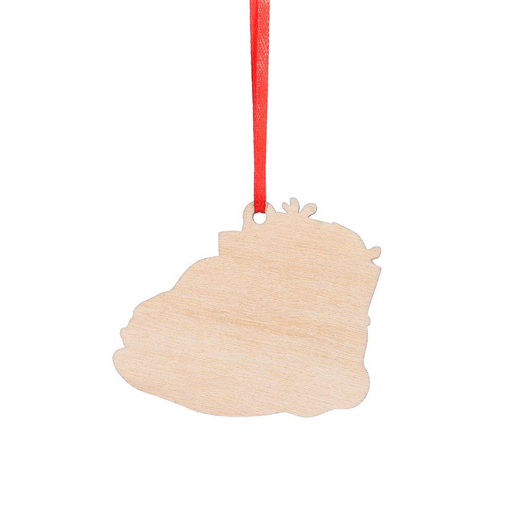 Phụ Kiện Treo Trang Trí Giáng Sinh Hình Bông Tuyết Bằng Gỗ