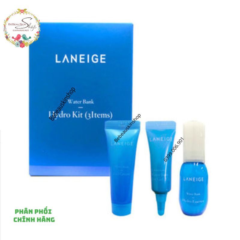 Bộ Kit Dưỡng Ẩm Mini Laneige Moisture Care Trial Kit ( 3 món)