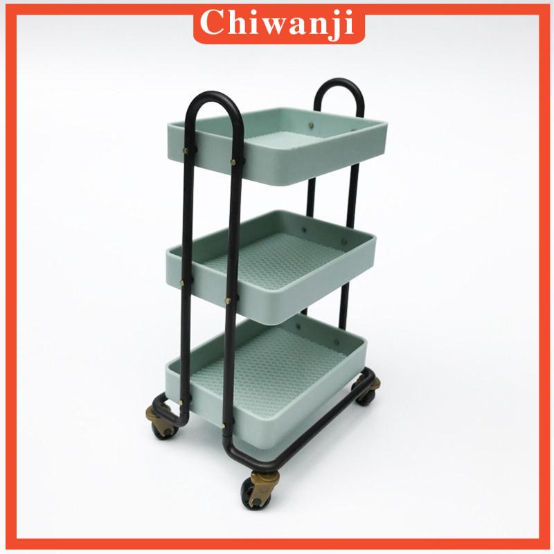 Xe đẩy thức ăn 3 ngăn tỉ lệ 1/6 cho nhà búp bê