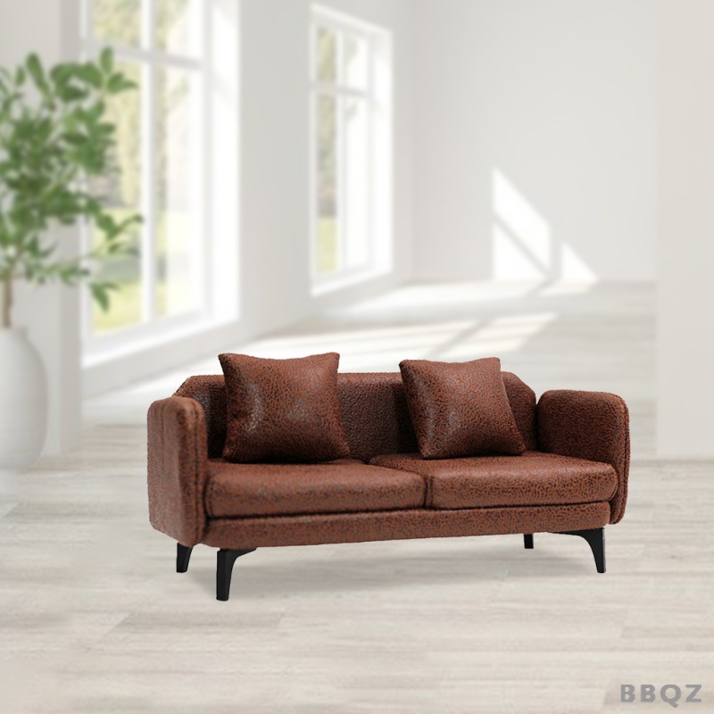 Đệm Lót Ghế Sofa Da PU Phong Cách Bắc Âu 1: 12 Trang Trí Nhà Búp Bê Bbqz01