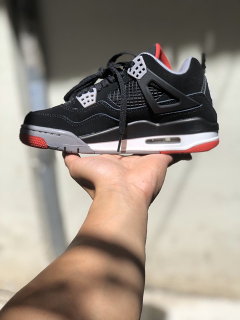 Giày sneaker JD4  đen viền đỏ phiên bản cao cấp