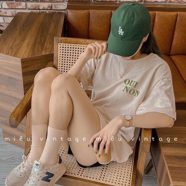 Mũ lưỡi trai LA thêu logo chất kaki dày dặn BIGOMALL - Mũ LA nam nữ unisex