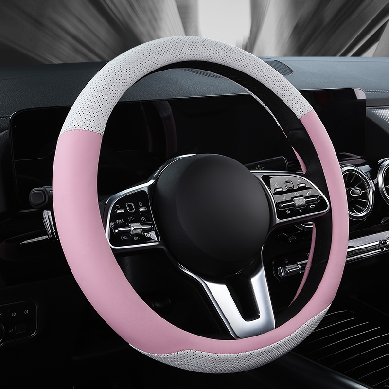 Bọc da vô lăng ô tô thể thao chống trượt cho Kia Cerato Saloon KOUP Sedan 2001-2020 Phụ kiện ô tô