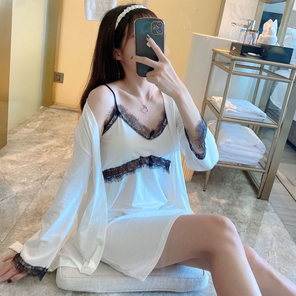 Ms. Áo choàng ngủ vải lụa quyến rũ cho nữ | BigBuy360 - bigbuy360.vn