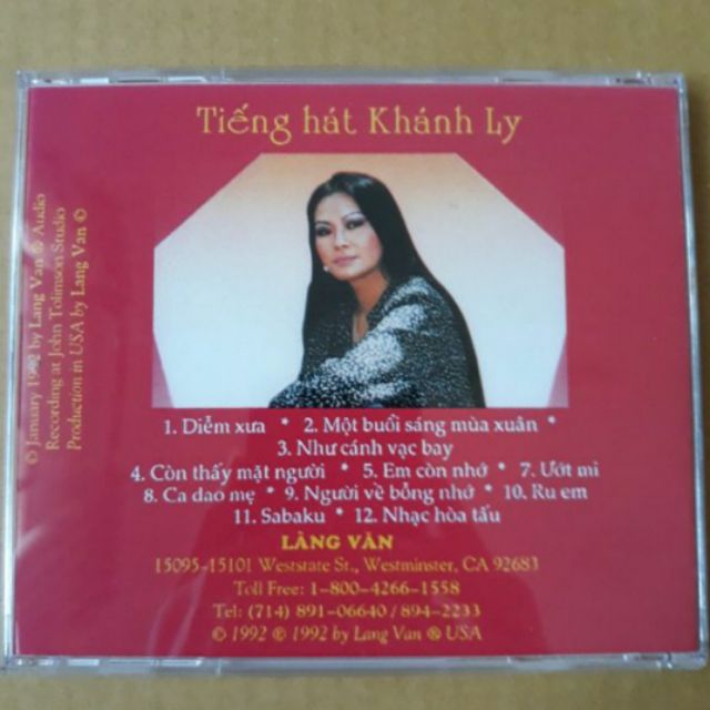Bộ 5 cd Khánh Ly phono