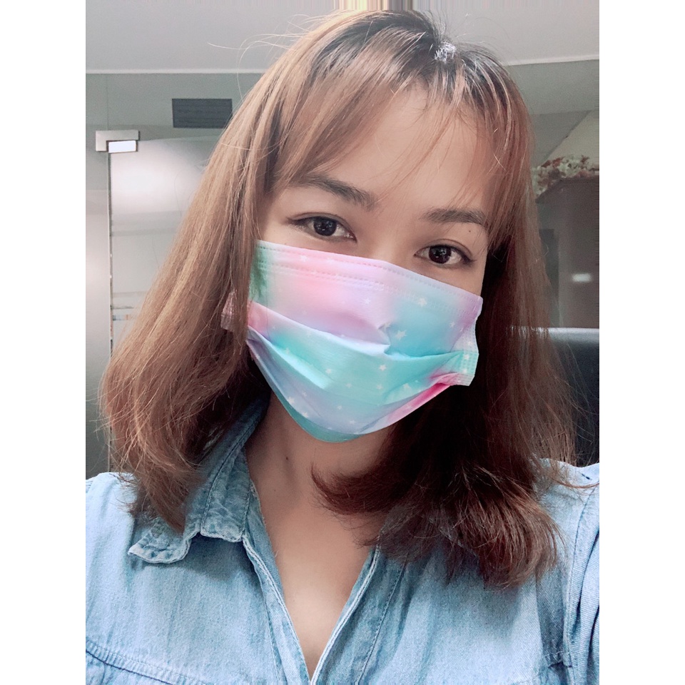 [Có Sẵn] Combo 10 cái Khẩu Trang Cầu Vồng 13 màu