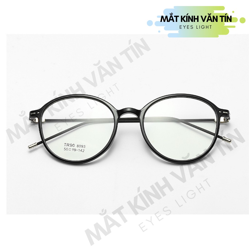 Kính mắt giả cận Eyes Light T8093 nữ gọng kính cận mắt tròn càng nhựa pha kim loại | BigBuy360 - bigbuy360.vn