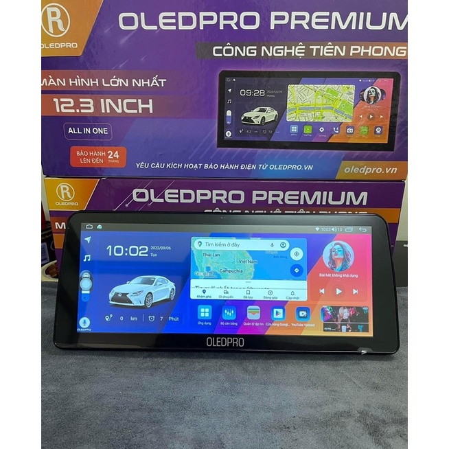 Màn Hình Android OLEDPRO Premium 12.3 inch liền cam 360 New 2022 Chính hãng
