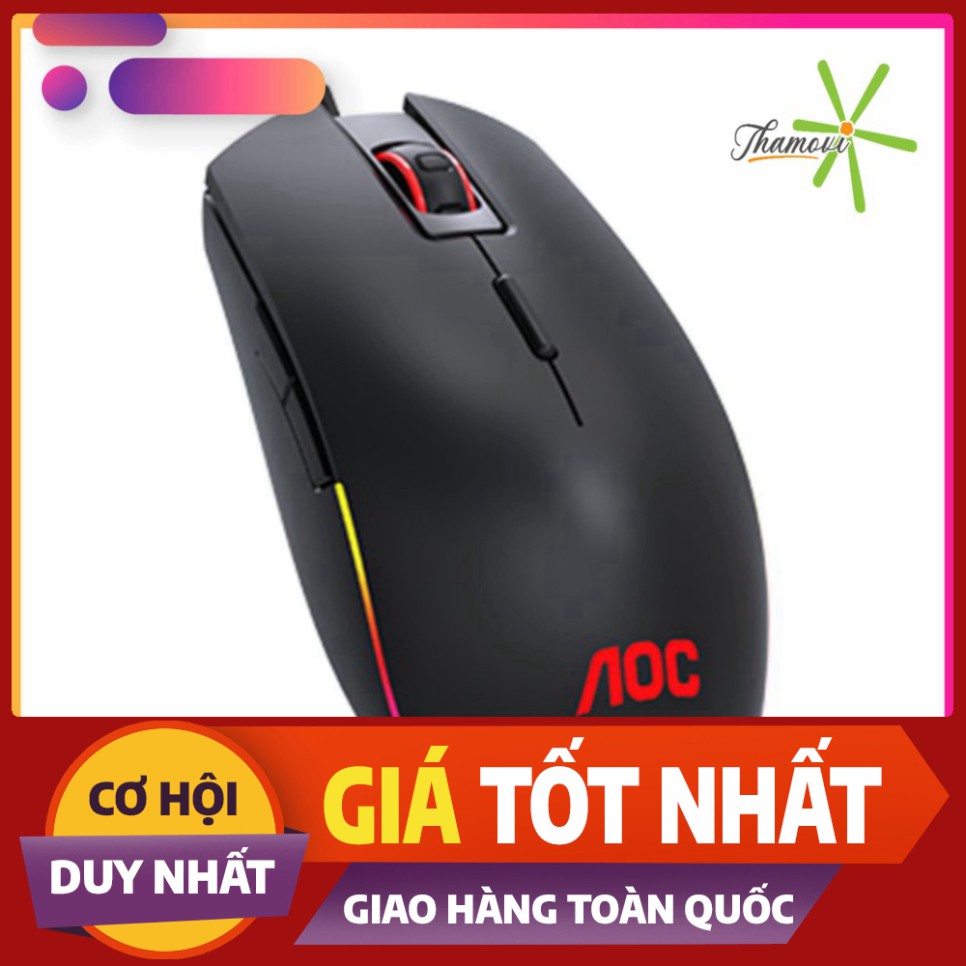 Bàn phím cơ AOC GK/GM500 RGB Outemu Blue Switch Gaming (hàng chính hãng) [Hàng chính hãng] [hàng chính hãng]